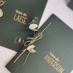 Card votos noivos - Laise e Anderson