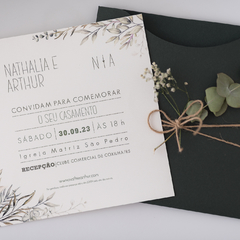 Convite de Casamento - Nathalia e Arthur