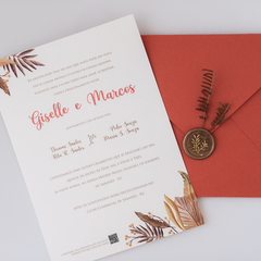 Convite de Casamento -Giselle e Marcos