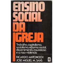 Ensino Social da Igreja - trabalho, Capitalismo, Socialismo, Reforma Social, Discernimento, Insurreição e a Não-Violência (Usado, 1986)