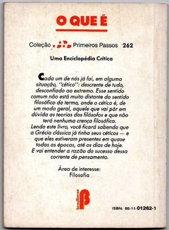 Primeiros Passos 262 - O Que É Ceticismo - 1ª edição (Usado, 1992) - comprar online