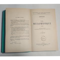 La Métaphysique - Aristote - Tome I e II - comprar online