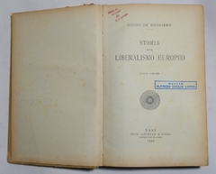 Imagem do Storia Del Liberalismo Europeo - Colezione Historica (Usado, 1949)