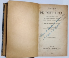 Logique De Port-Royal (Usado, 1854)