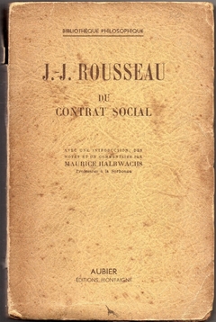 Du Contrat Social - Jean-Jacques Rousseau (Usado, 1943)