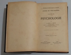 Cours De Philosophie Volume III - Psychologie, Tome I e II (1923)