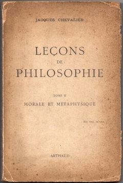 Leçons De Philosophie Tome II Morale Et Métaphysique (Usado, 1946)