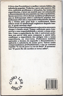 Como Ler o Livro dos Provérbios: A Sabedoria do povo - Como ler a Bíblia (Usado, 1992) - comprar online