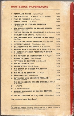 The Open Society And Its Enemies Volume 1 Plato (Usado, 1966) - Utilicario Livros e Utilidades