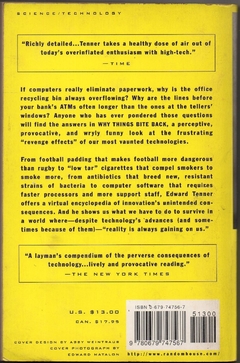 Why Things Bite Back, Technology and the Revenge of Unintended Consequences (Usado, 1997) na internet