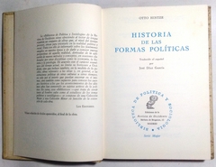 Imagem do Historia De Las Forma Políticas (Usado, 1968)