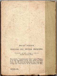 Tratado Del Primer Principio - Biblioteca de iniciacion filosofica 32 (Usado, 1964) - comprar online