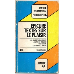 Épicure Textes Sur Le Plaisir