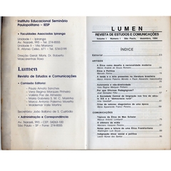 Lumen Revista de Estudos e Comunicações - Ano 1, Nº 1, Dezembro-1994 (Usado) na internet