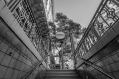 Estación de subte, Buenos Aires (BW)