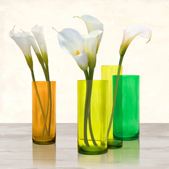 CYNTHIA ANN - Callas in crystal vases I (detail) - 1AN4709