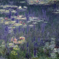 CLAUDE MONET - Waterlilies: Green Reflections (detail) - 1CM005