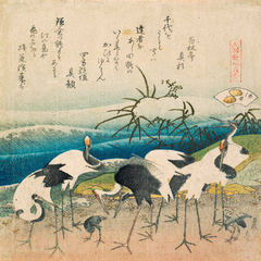 KATSUSHIKA HOKUSAI - Cranes - 1JP4308