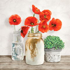 JENNY THOMLINSON - Floral composition with Mason Jars II - 1JT4267 - comprar online