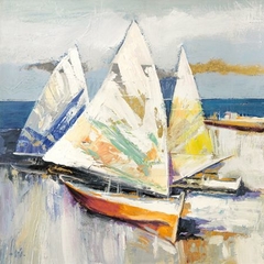 LUIGI FLORIO - Barcos en la playa (detail) - 1LR4680