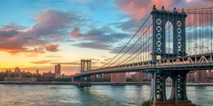 Manhattan Bridge at sunset, NY - 2AP3296