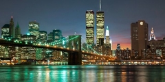 The Brooklyn Bridge and Twin Towers - 2AP3679