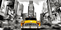 JULIAN LAUREN - Vintage Taxi in Times Square, NYC - 2AP3988