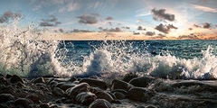 Waves crashing, Point Reyes, California (detail) - 2AP4873