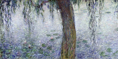 CLAUDE MONET - Morning with Weeping Willows I (detail) - 2CM014