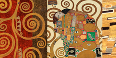 GUSTAV KLIMT - El Abrazo (dorado) - 2GK120