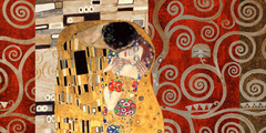 GUSTAV KLIMT - El Beso (gris) - 2GK121