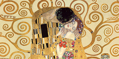 GUSTAV KLIMT - El Beso (detail) - 2GK4348