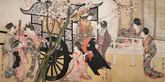 UTAMARO KITAGAWA - Courtesans admiring cherry blossoms - 2JP5454 - comprar online