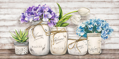 JENNY THOMLINSON - Hydrangeas in Mason Jars - 2JT4262