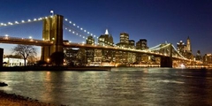 Panoramic view of Lower Manhattan at dusk, NYC - 2MS3283