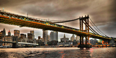 VADIM RATSENSKIY - Manhattan Bridge and New York City Skyline, NYC - 2VR3183