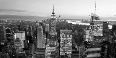 VADIM RATSENSKIY - Aerial view of Manhattan, NYC (BW) - 2VR3320