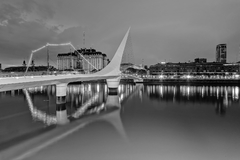 Puente de la Mujer, Buenos Aires (BW)