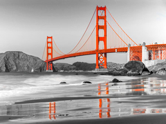 Playa Baker y puente Golden Gate, San Francisco - 3AP3313