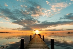 PANGEA IMAGES - Morning Lights on a Jetty - 3AP3691