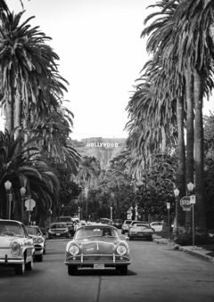 Porsche in Hollywood (BW) - 3AP5580