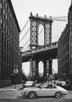 By the Manhattan Bridge (BW) - 3AP5582