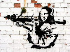 Noel Street, Soho, London (graffiti attributed to Banksy) - 3BY2778