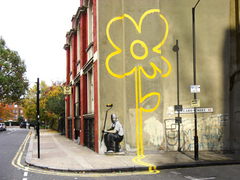 Pollard Street, Londres (graffiti atribuido a Banksy) - 3BY3658