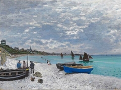 CLAUDE MONET - La playa de Sainte-Adresse - 3CM1051