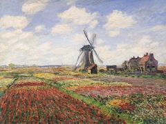 CLAUDE MONET - Campo de tulipanes con molino de viento - 3CM1426