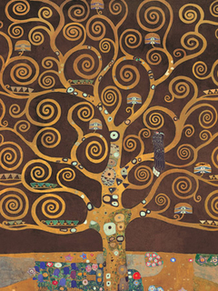 GUSTAV KLIMT - El Árbol de la Vida (variación marrón) (detail) - 3GK1834