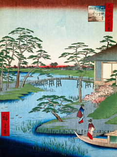 ANDO HIROSHIGE - Lord's Garden Beside Mokuboji Temple - 3HI1441