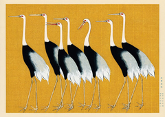 OGATA KORIN - Flock of Japanese red crown cranes - 3JP5697 - comprar online