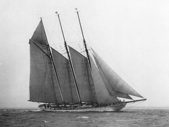 EDWIN LEVICK - La goleta Karina a vela, 1919 - 3LE636